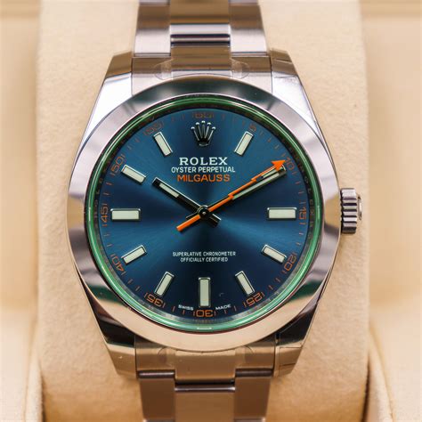 rolex op z blue milgauss|Rolex Milgauss z blue edition.